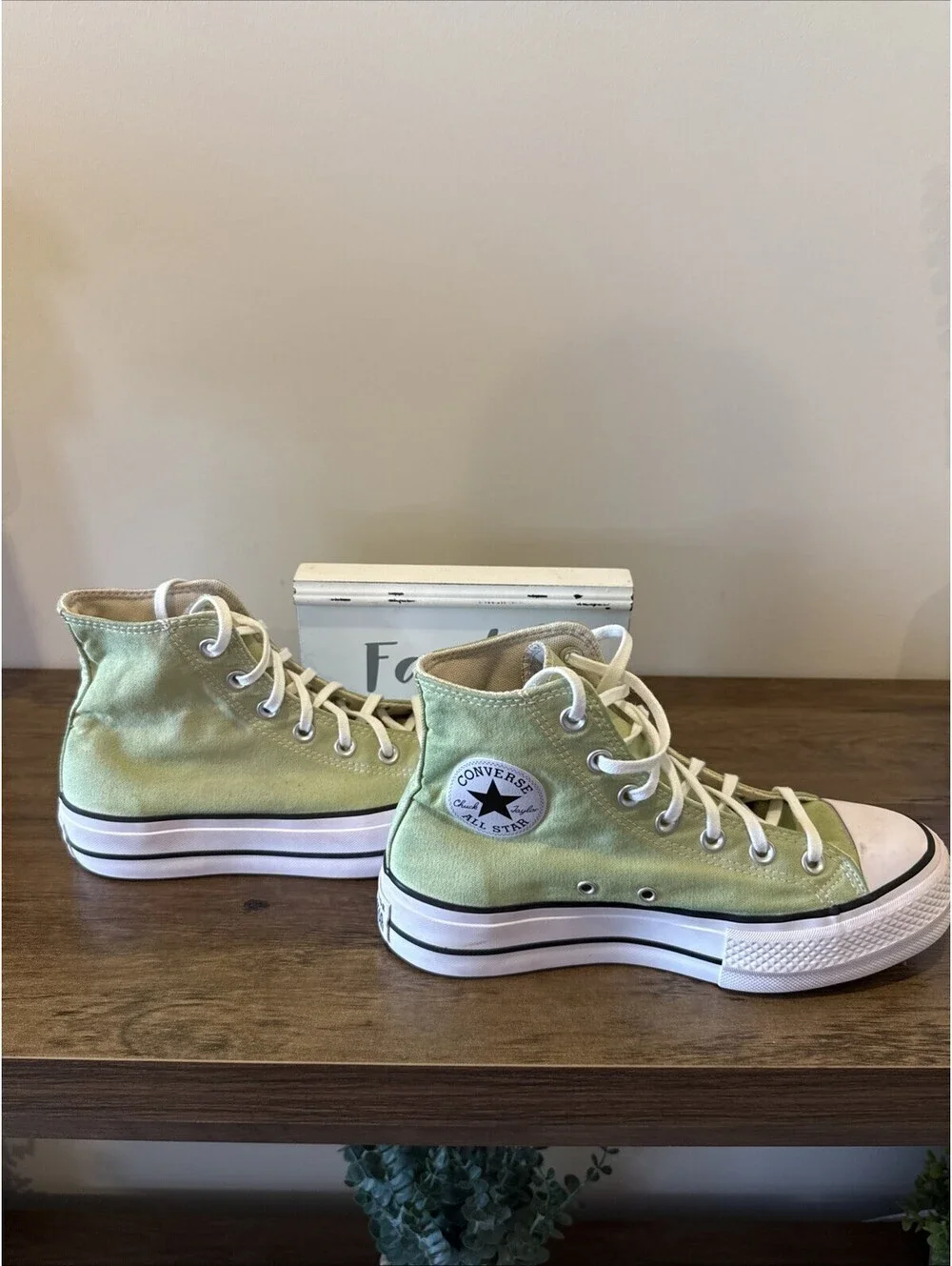 Converse All star Sage Green Hand Dyed Size 8